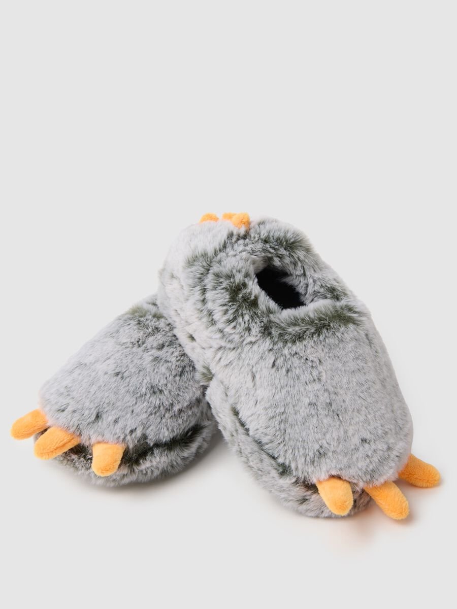 Multicolour Plush Children's Slippers_2