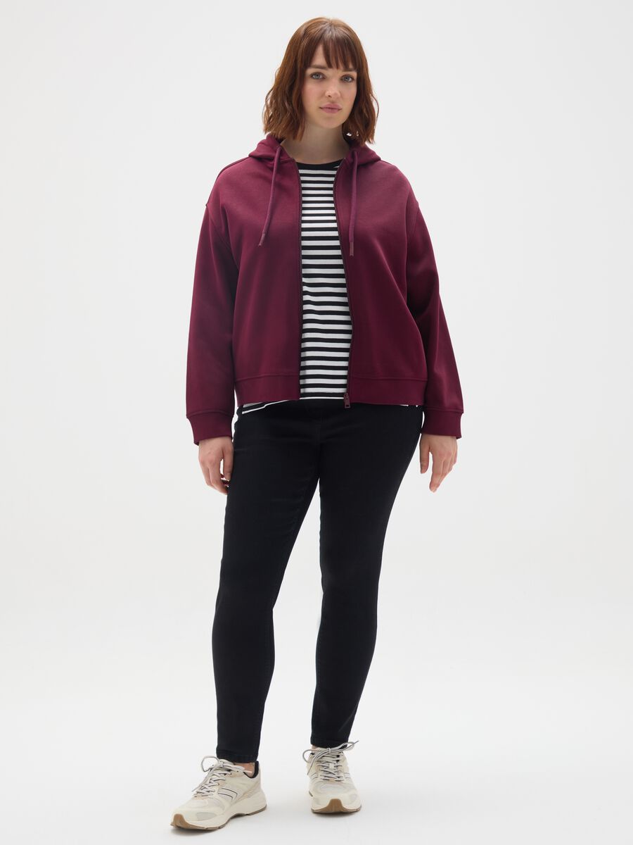 Purple Cotton Sweatshirt Regular Fit_1