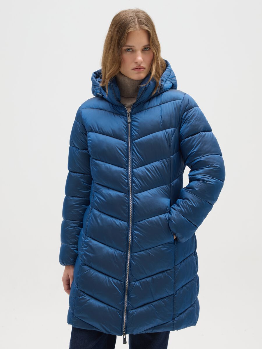 Cappotto blu regular fit_0