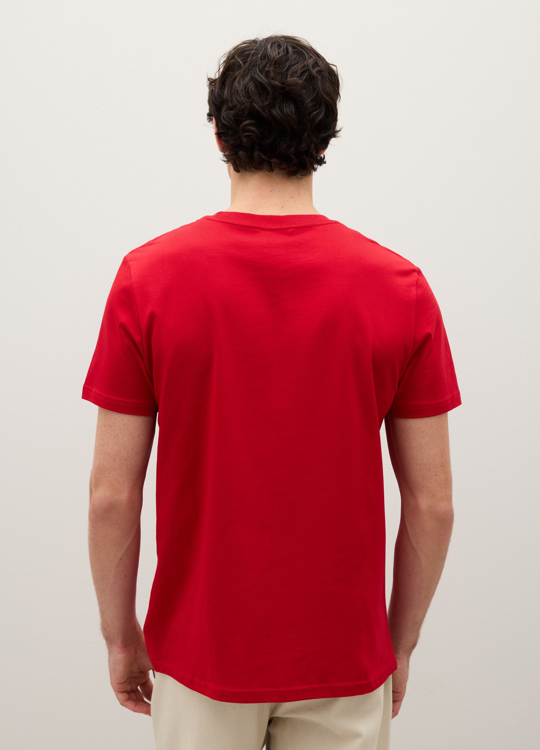 Red Pure Cotton T-Shirt
