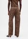 Brown Leopard Print Cotton Trousers_2