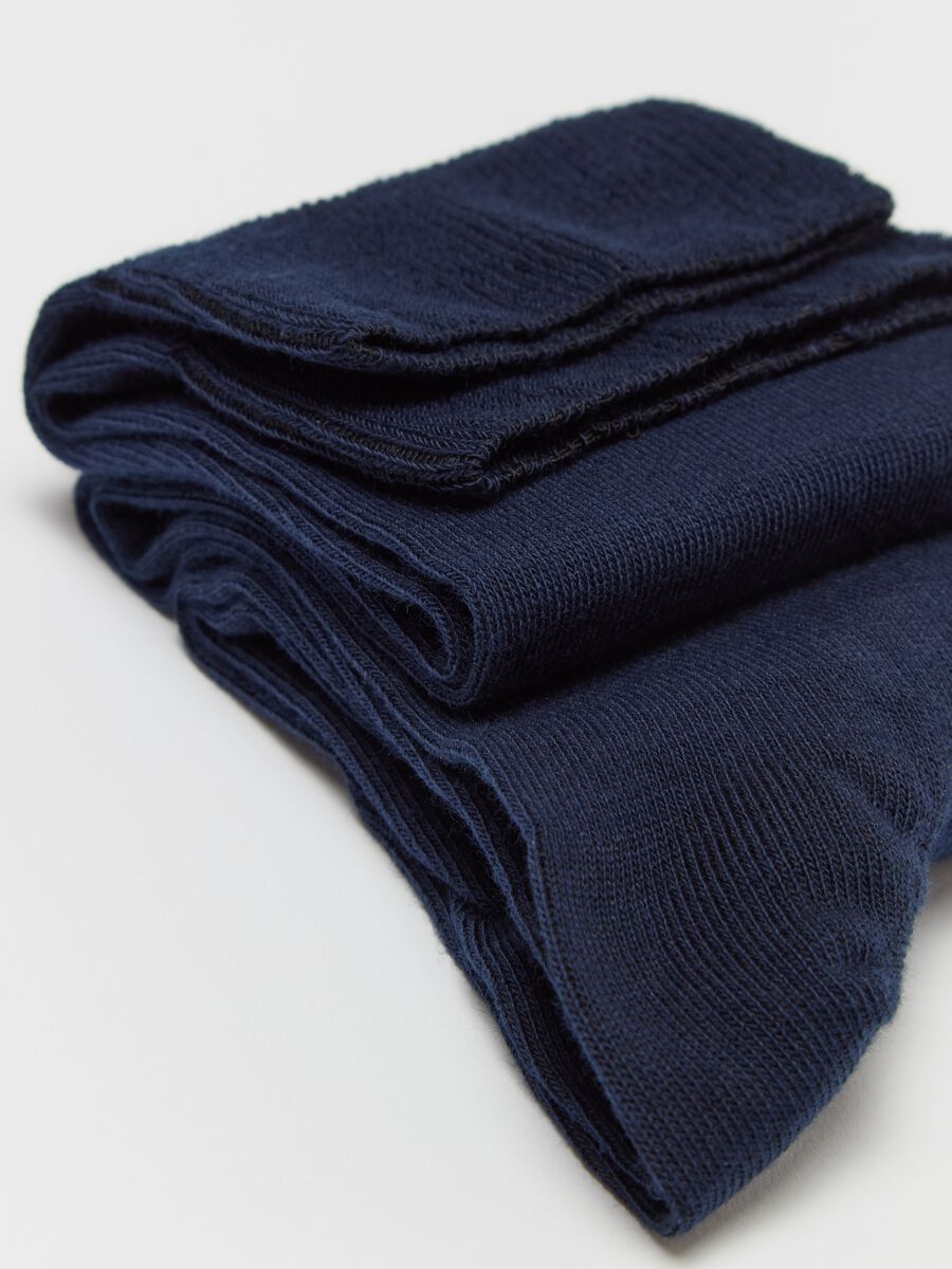 Three-pair pack long socks in organic cotton_2