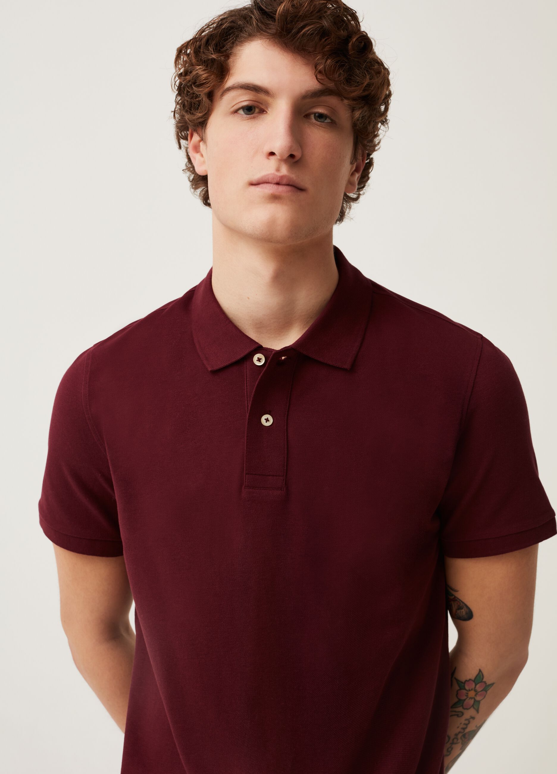 Ovs Polo in piquet di cotone bio