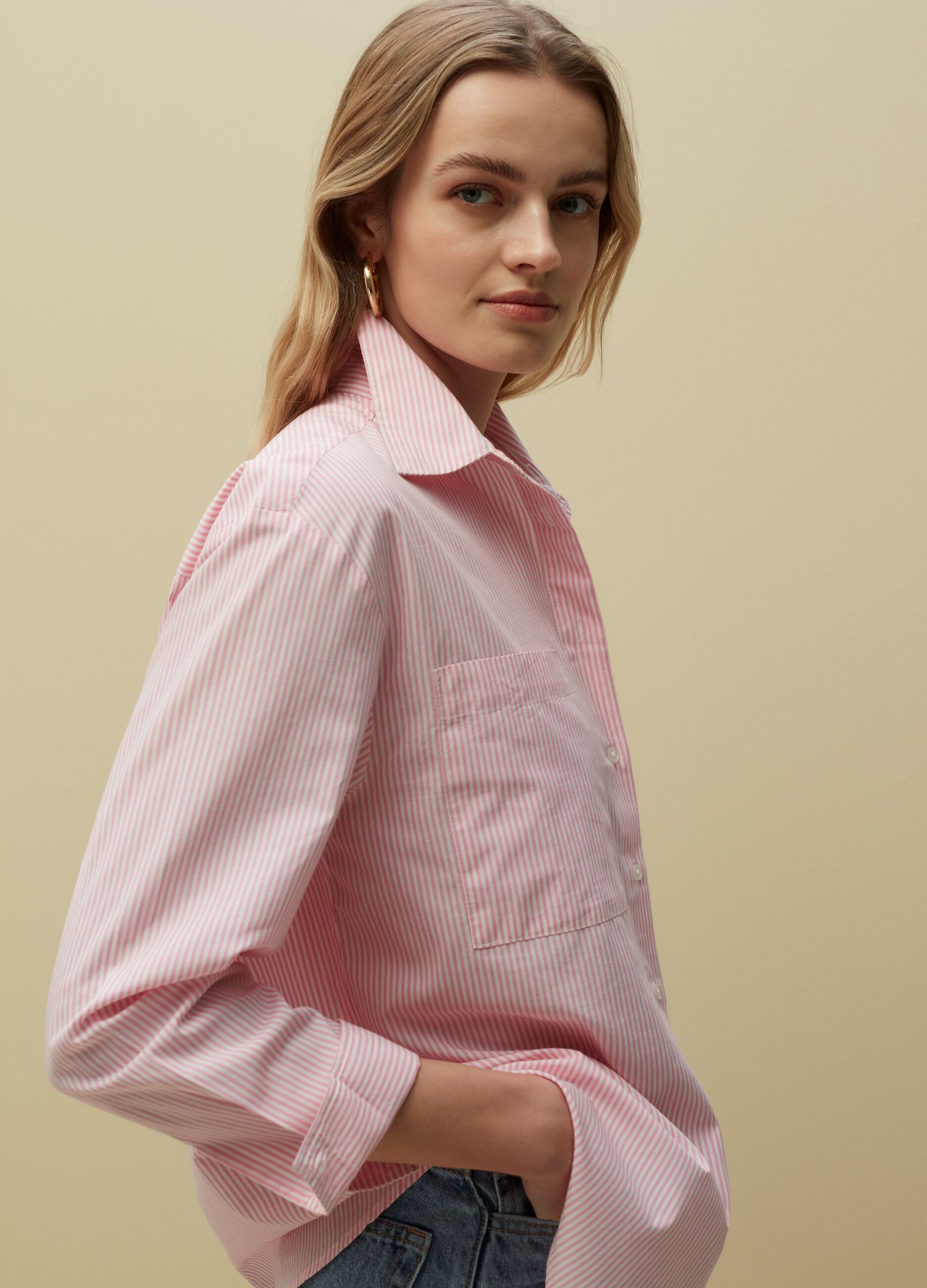 Camicia relaxed fit con tasche