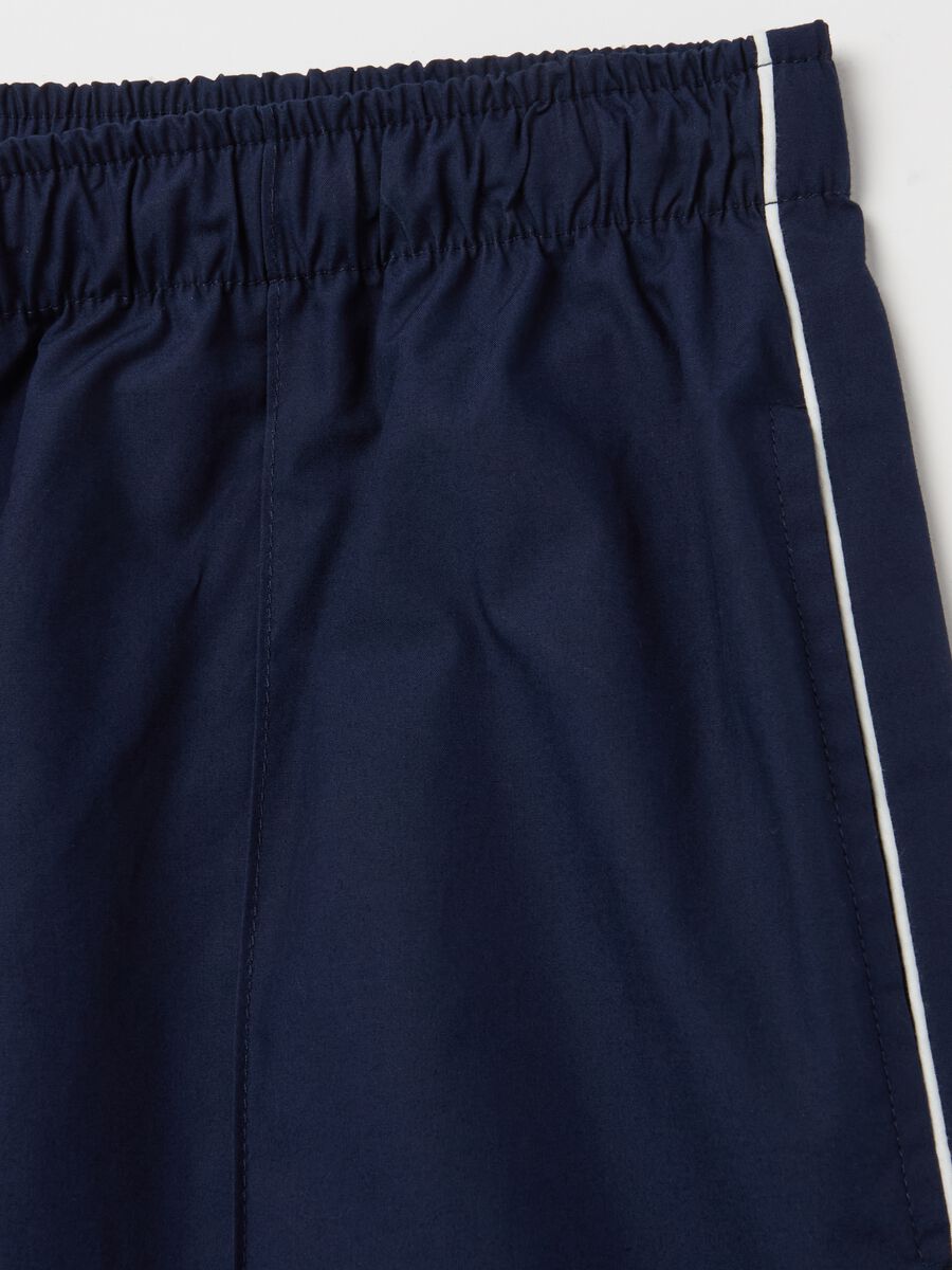 Poplin joggers with contrasting edging_5