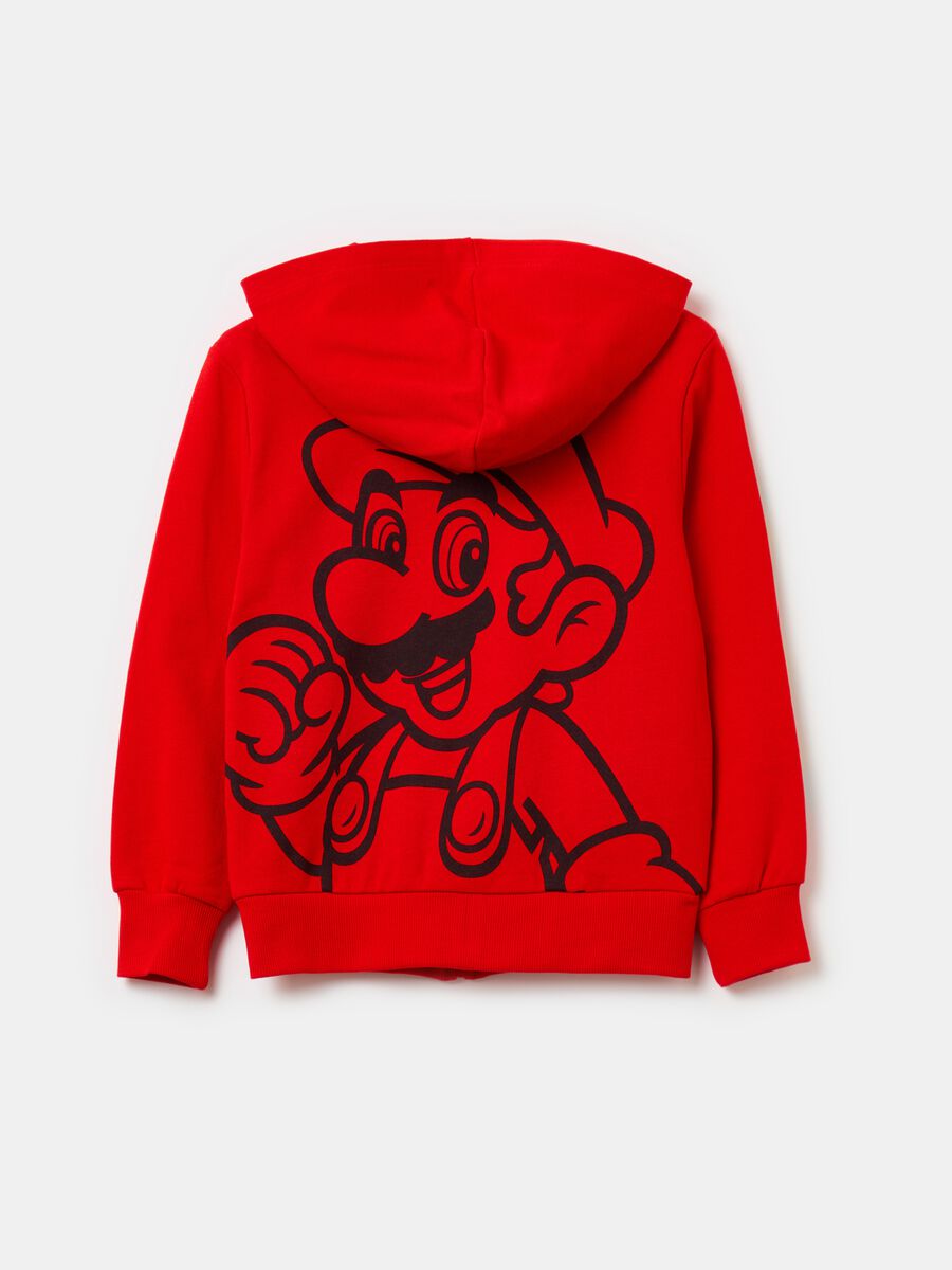 Full-zip con cappuccio stampa Super Mario™_1