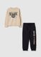 French terry jogging set with print_0