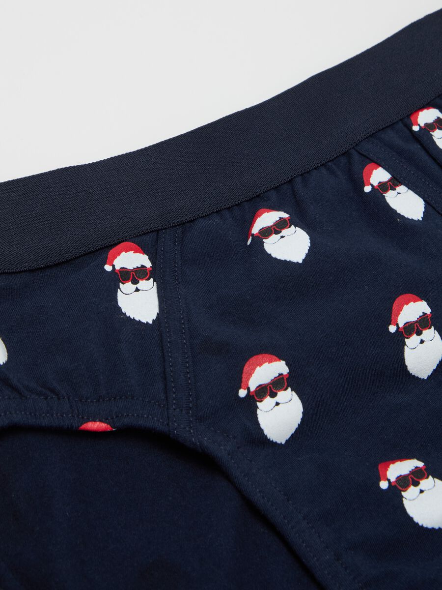 Stretch organic cotton briefs with all-over print_5