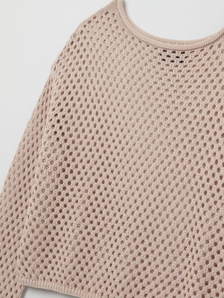 Open stitch top in lurex_5