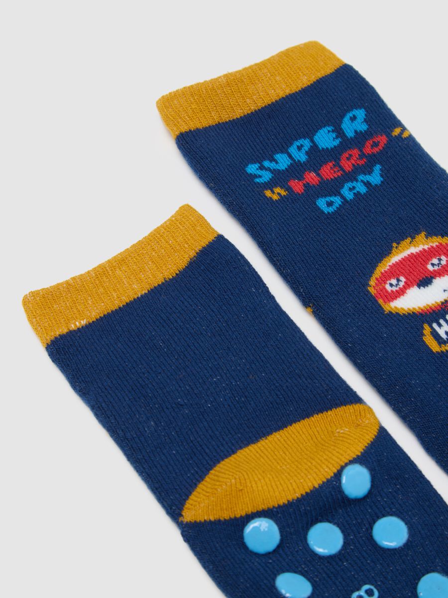 Multicolour baby socks twin pack in cotton blend_1