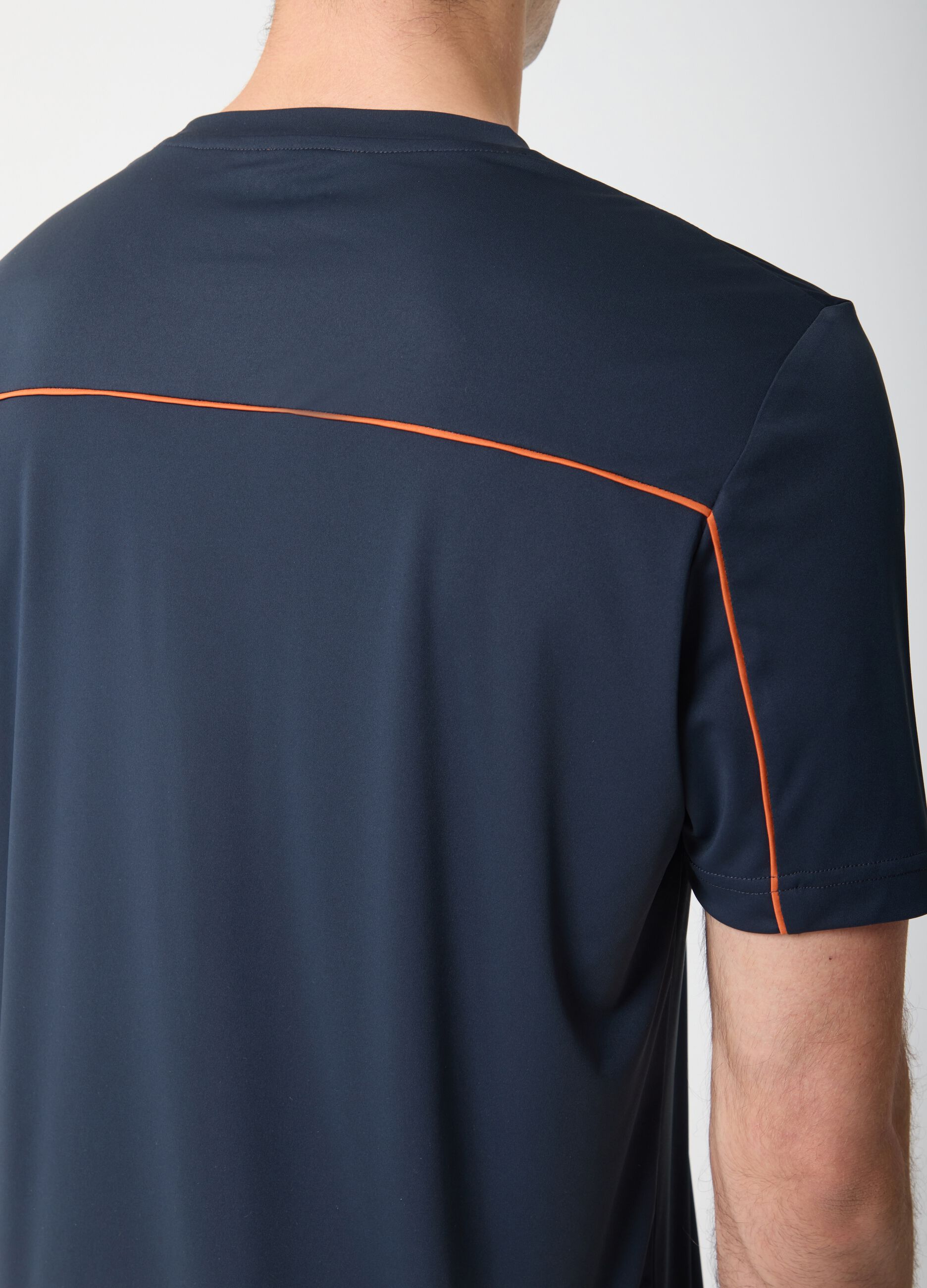 Technical fabric T-shirt with contrasting edges ALTAVIA COURT