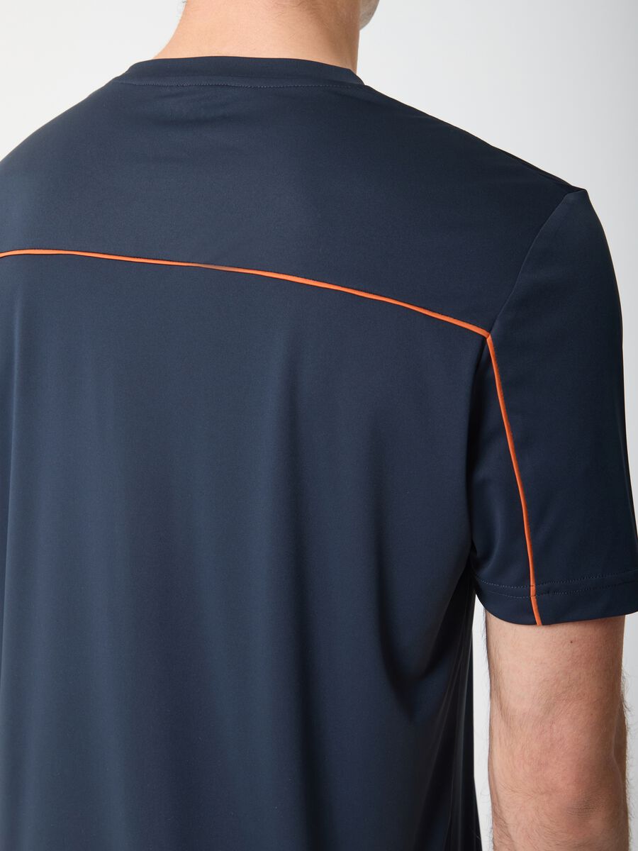 Technical fabric T-shirt with contrasting edges ALTAVIA COURT_2