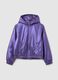 Girls' purple regular fit jacket with hood_3