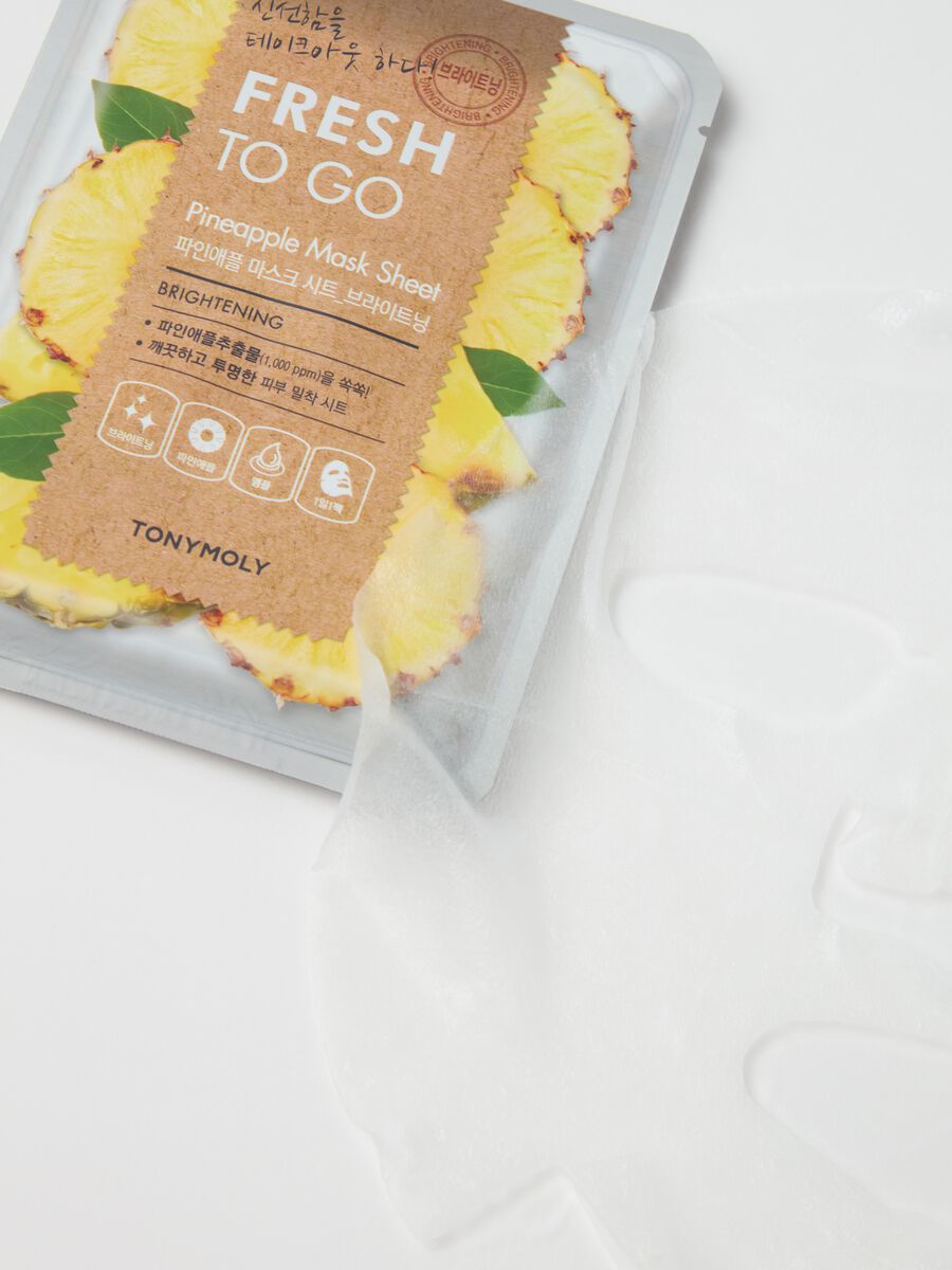 Fabric mask with pineapple extract to brighten dull skin - Korean skincare_2