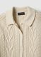 Beige pure cotton regular fit cardigan_5