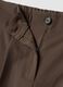 Brown formal stretch-viscose regular-fit trousers_5