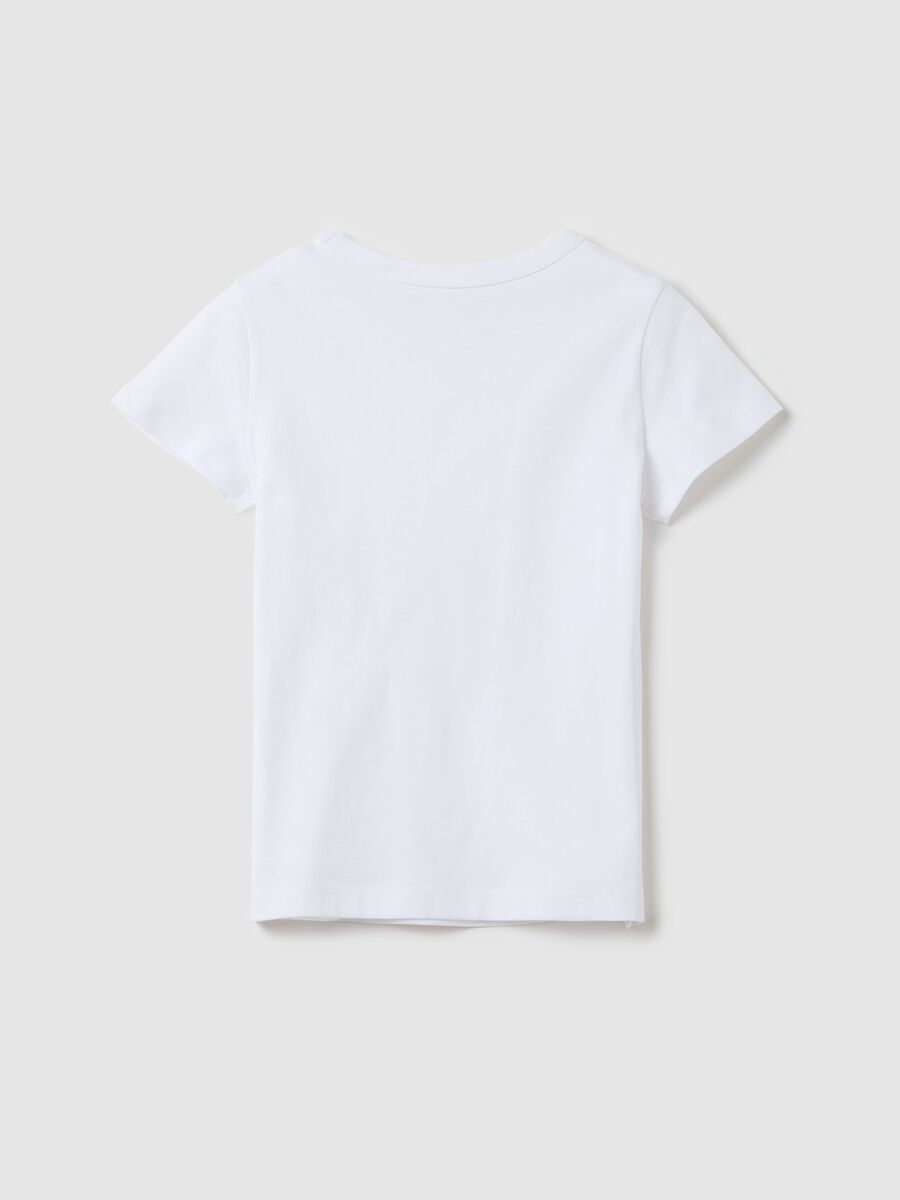 Pure cotton white t-shirt for girls_1