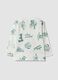 White pure organic cotton T-shirt with all-over print for baby boy_1
