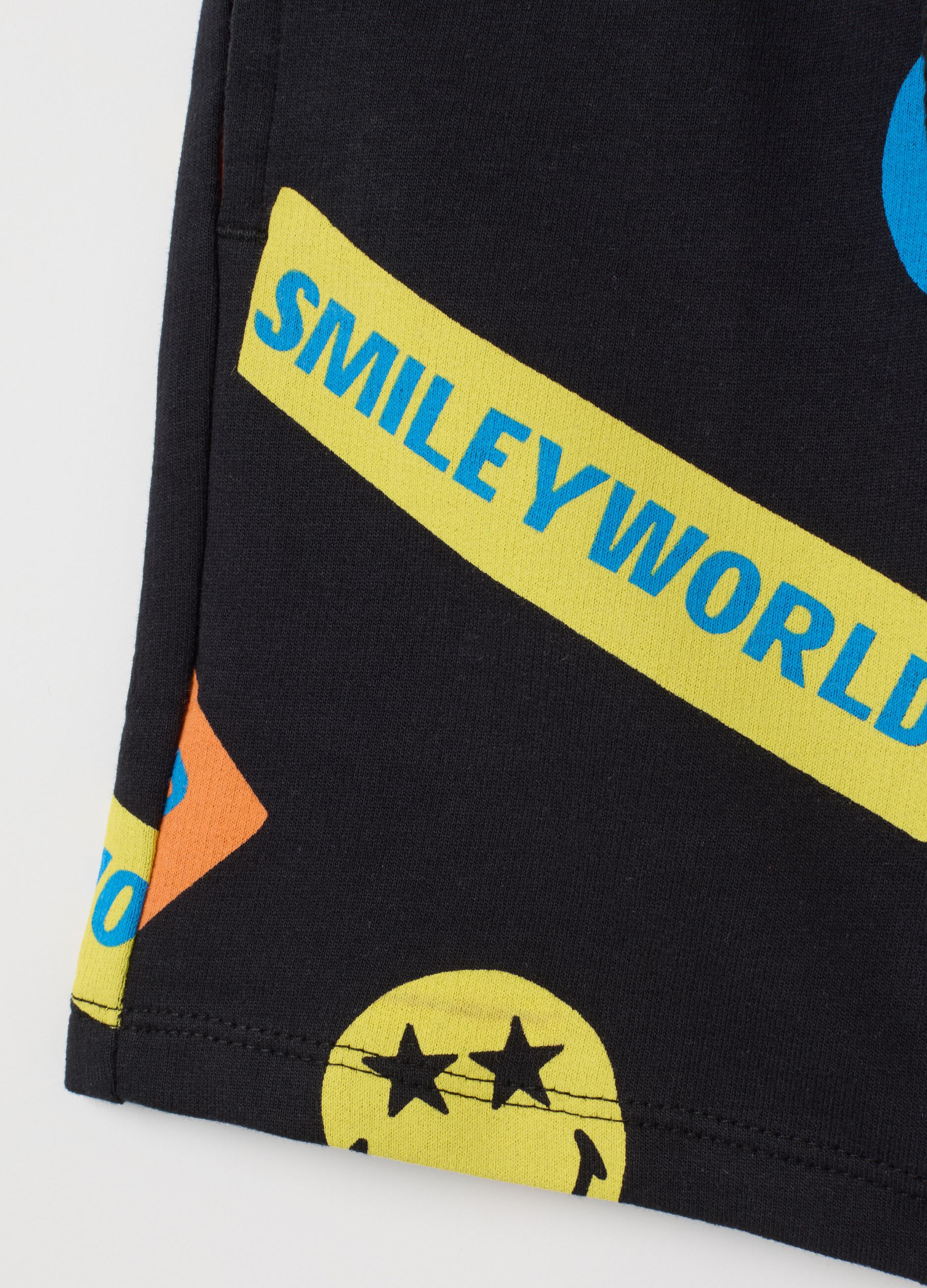 Kids' shorts in pure multicolour cotton regular fit
