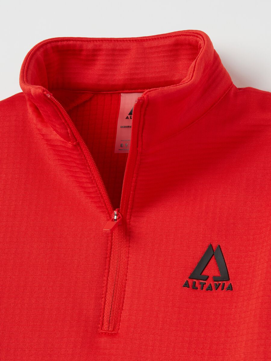 Waffle pile half-zip ALTAVIA WITH DEBORAH COMPAGNONI_5