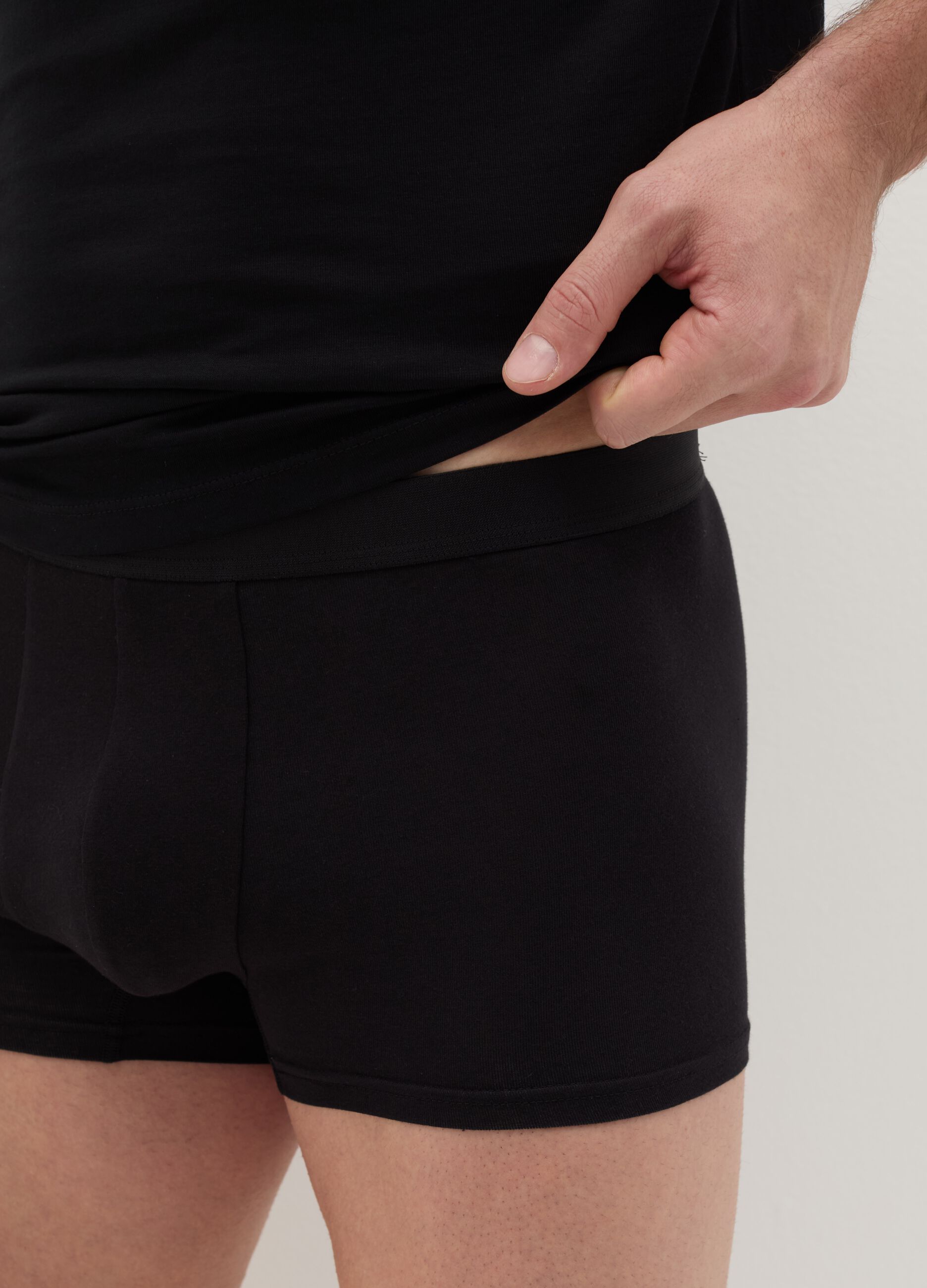 Three-pack stretch cotton boxer shorts