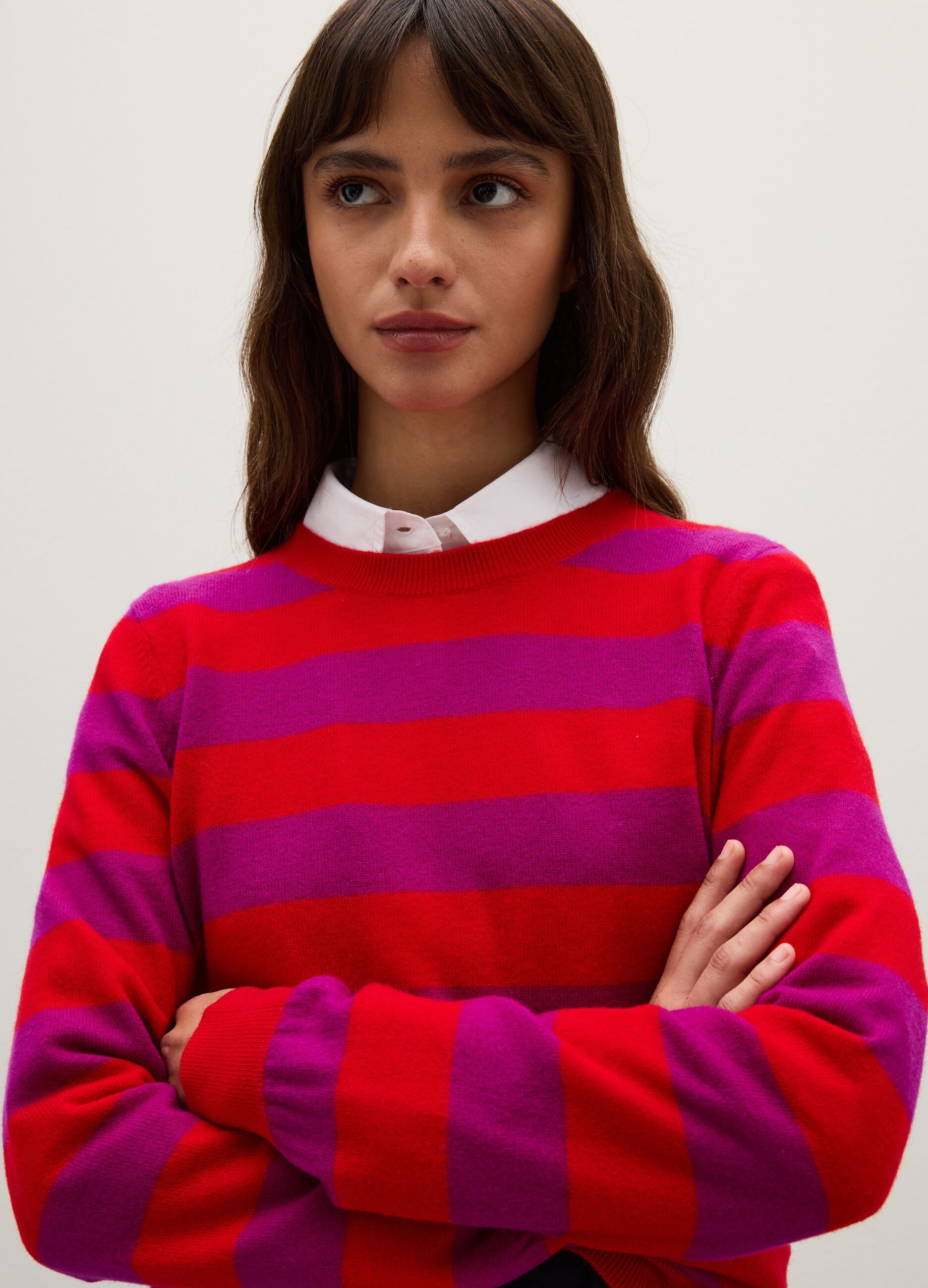 Pure wool multicolour jumper regular fit