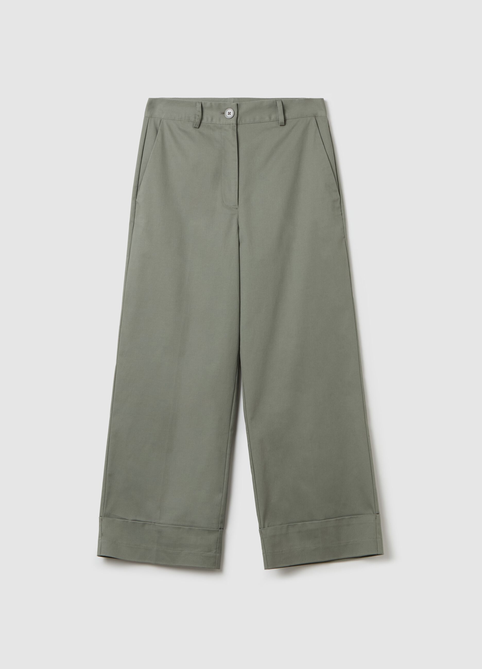 Pantaloni chino a gamba larga