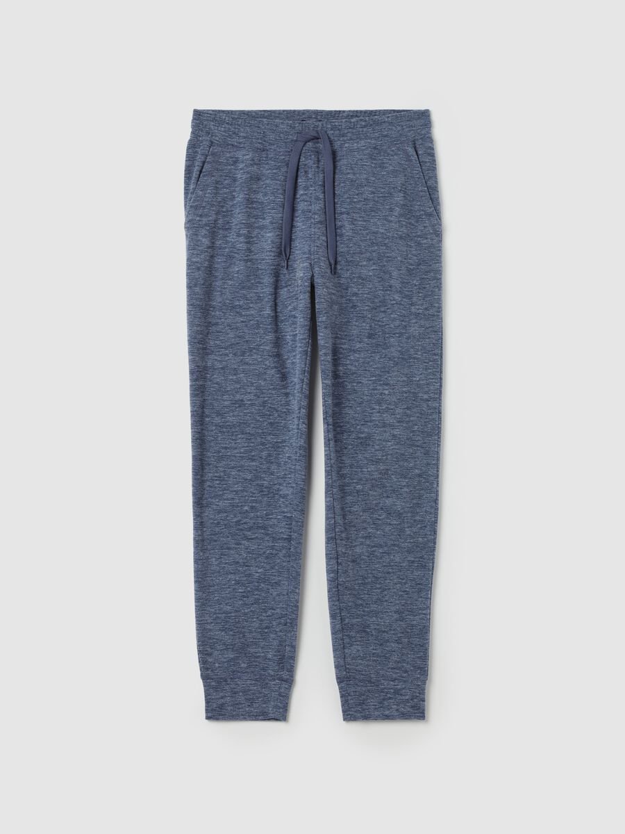 Fleece joggers with drawstring_4
