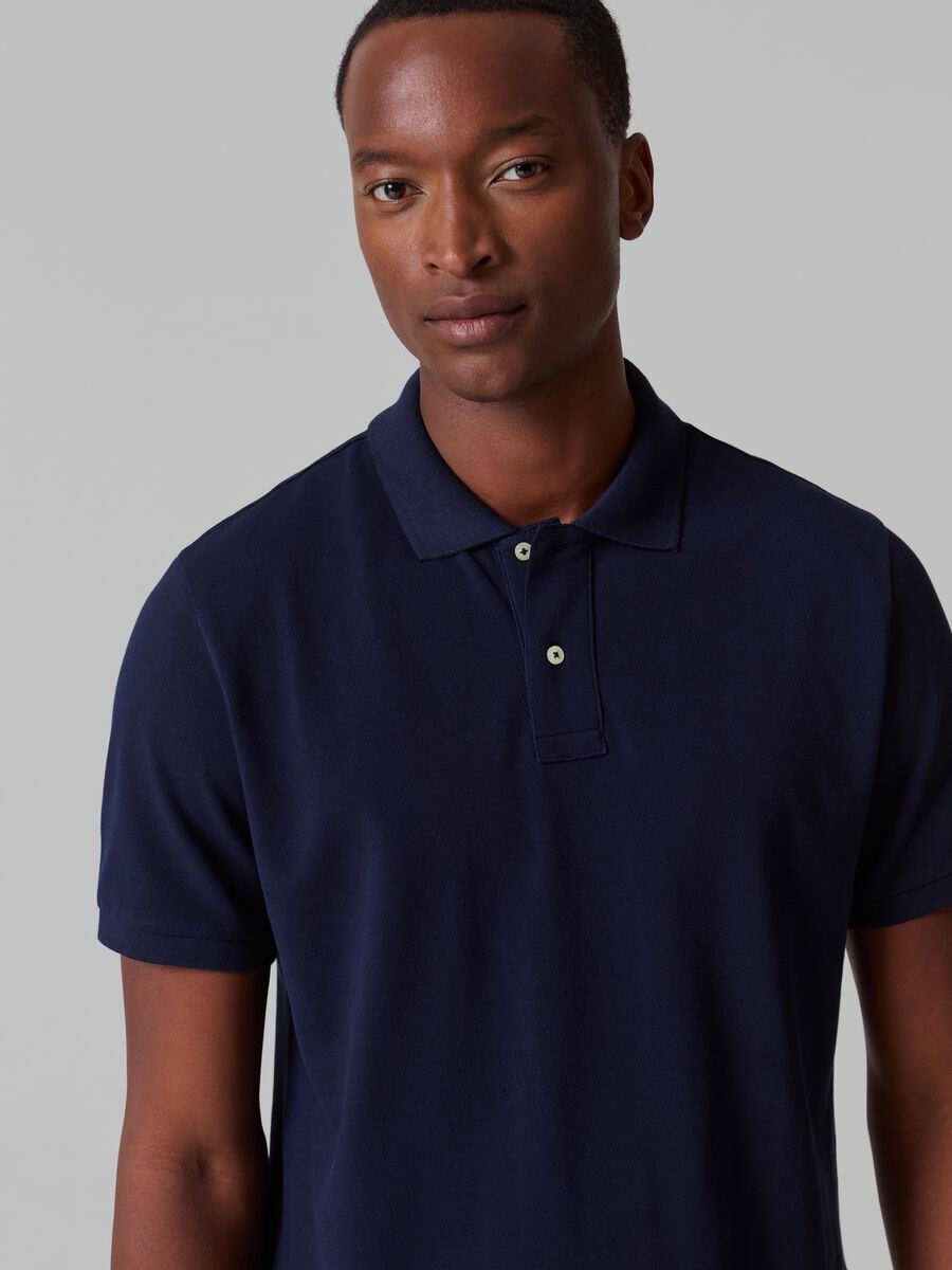 Supima cotton piquet polo shirt_1