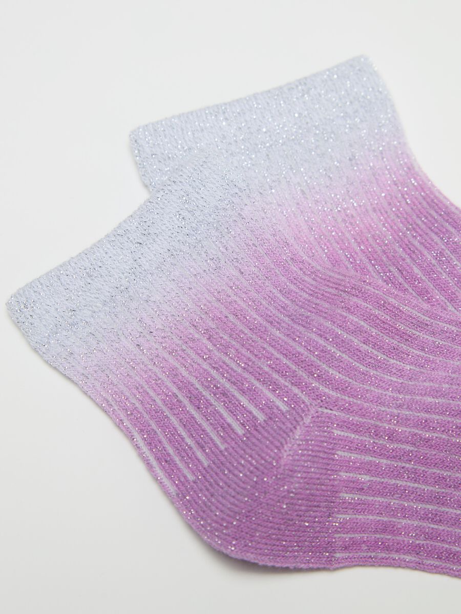 Two-pack ribbed socks with lurex_1