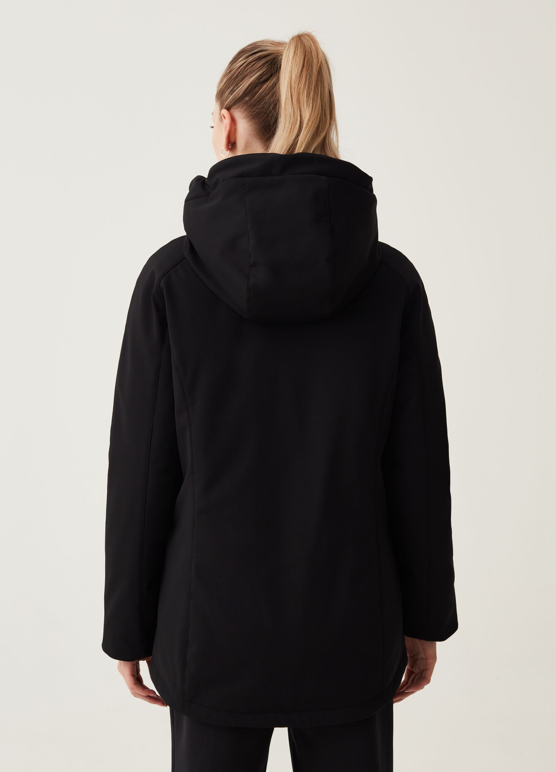 LESS IS BETTER Giacca corta full-zip con cappuccio_2