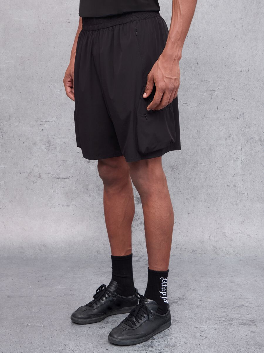 Technical Cargo Shorts Black_2