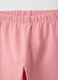 Pink stretchy cotton leggings for girls, slim fit_2