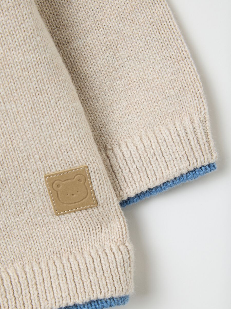 Baby jacket in pure multicoloured cotton regular fit_2