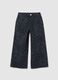 Girls' cropped multicolour pure cotton trousers_0