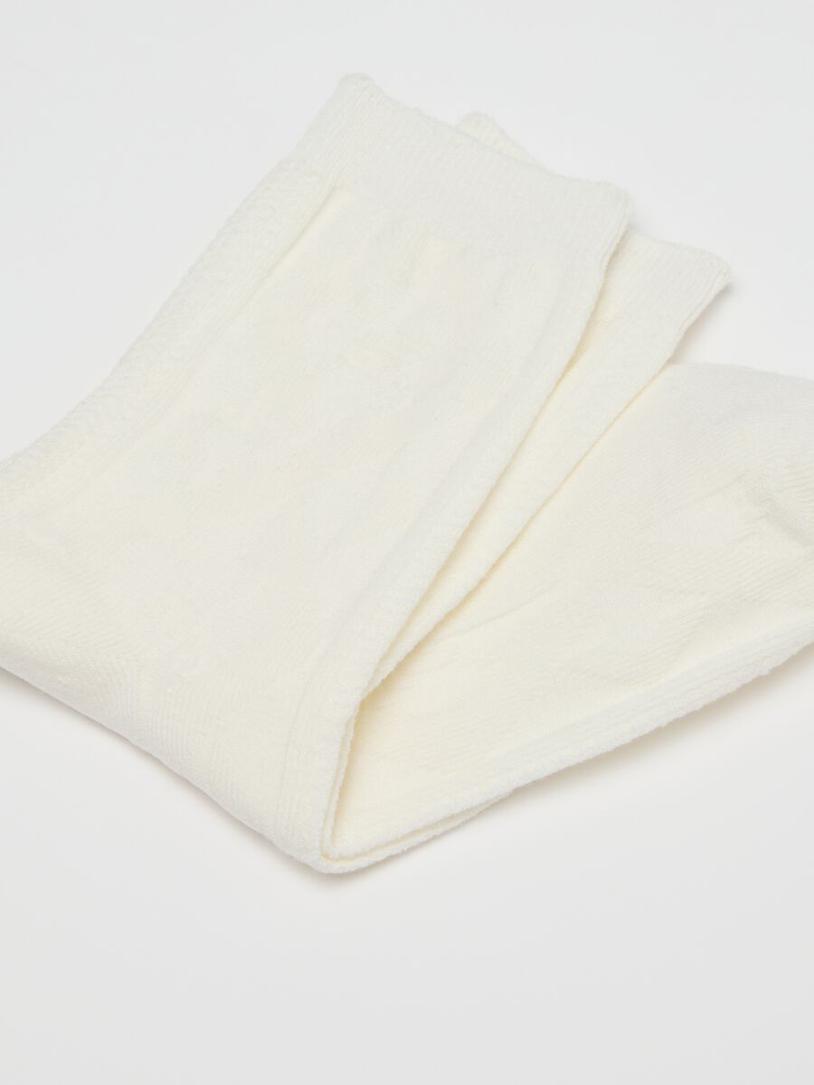 Calzini in cotone elasticizzato bianchi_2