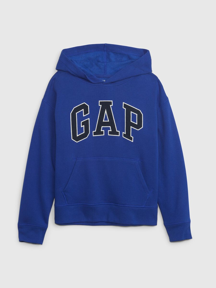 Felpa con cappuccio e ricamo logo_0
