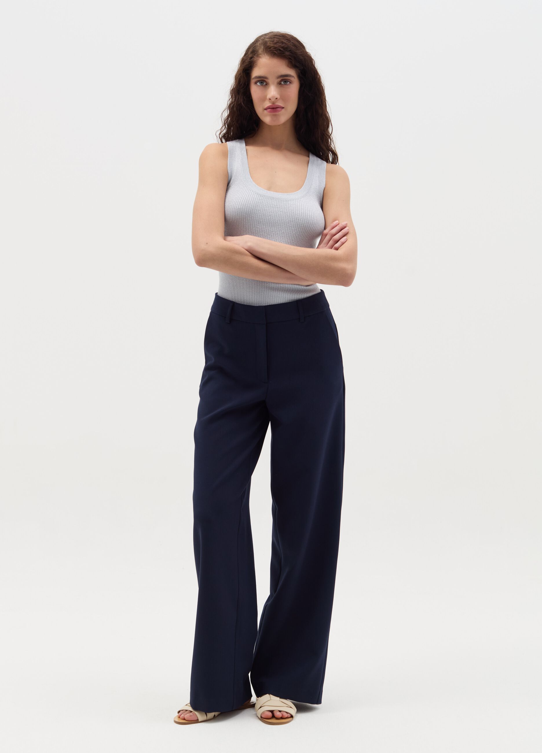 Tank top in lurex a costine