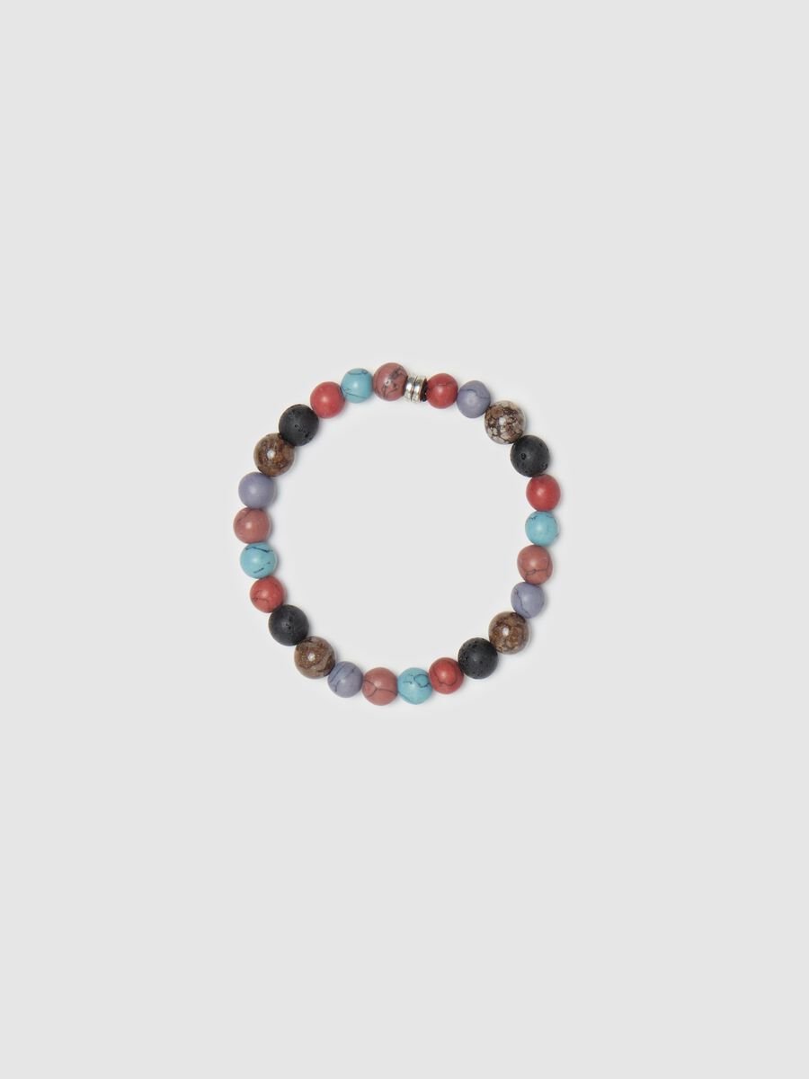 Bracelet with marble-effect beads_0