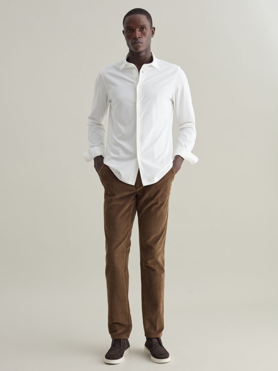 Contemporary stretch corduroy trousers_0