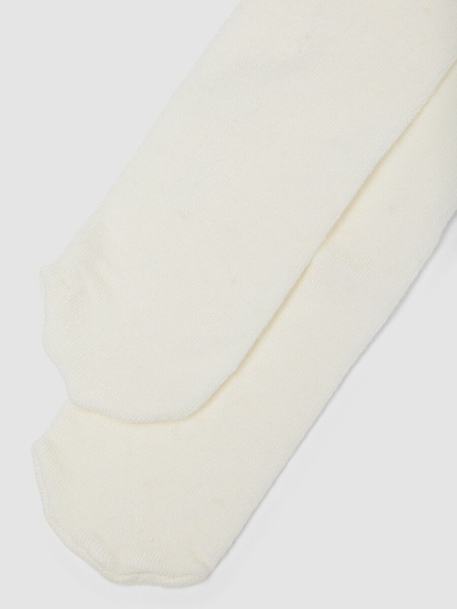 White stretch viscose and cashmere baby tights_1