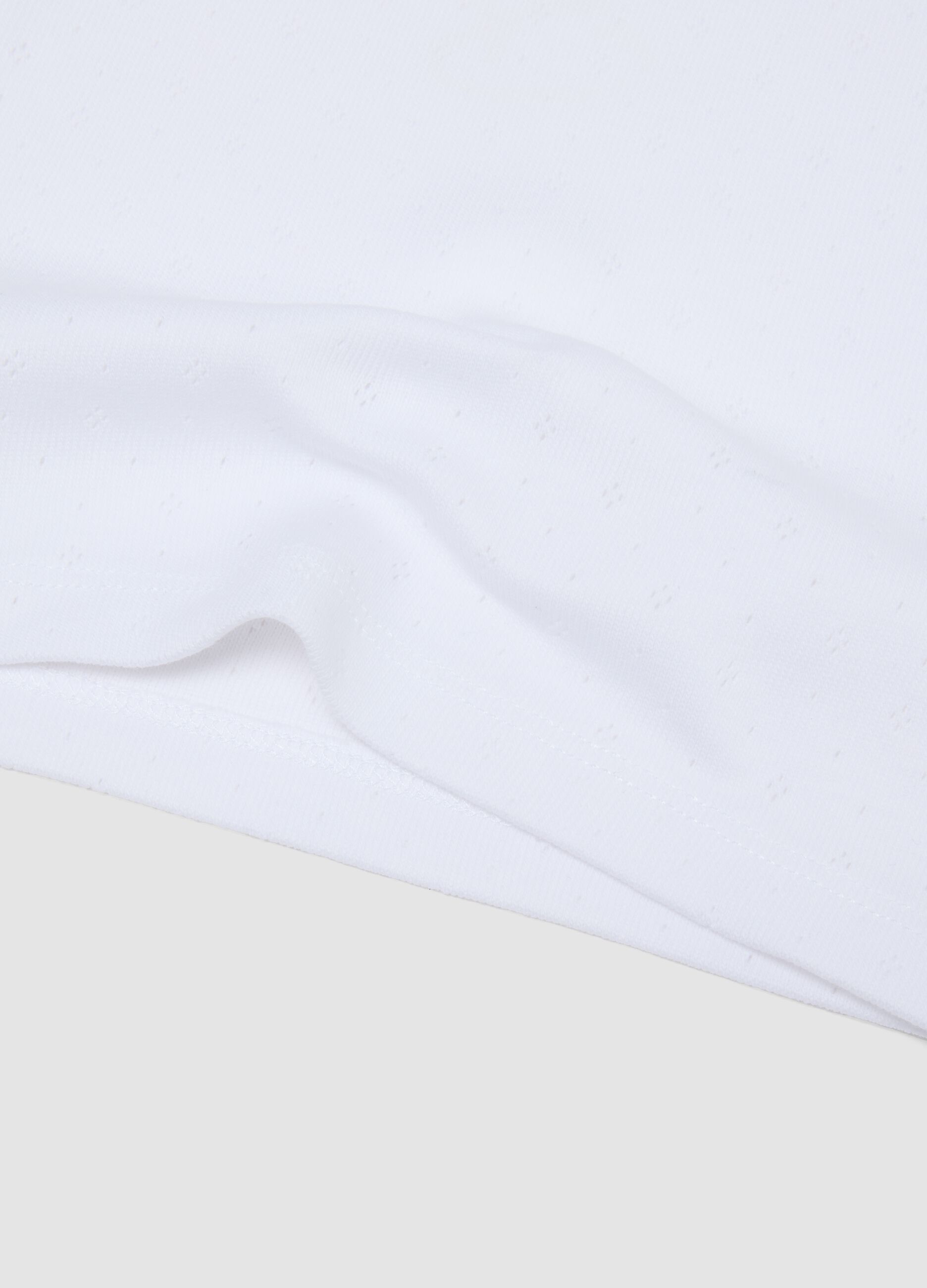 2-pack pink and white organic cotton vests for girls