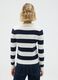 Blue and white mixed regular fit sweater_3