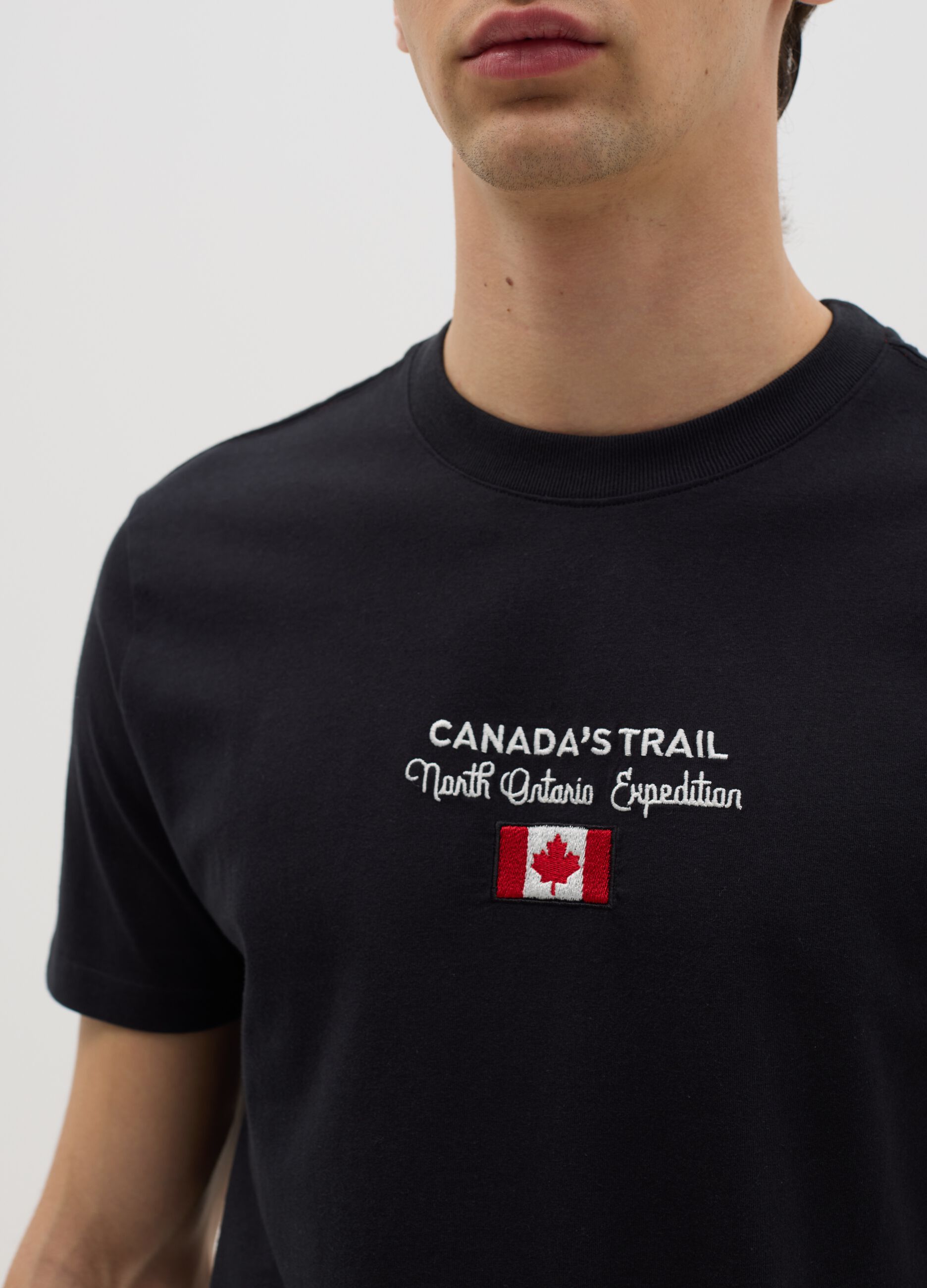 Canada's Trail black T-shirt with logo