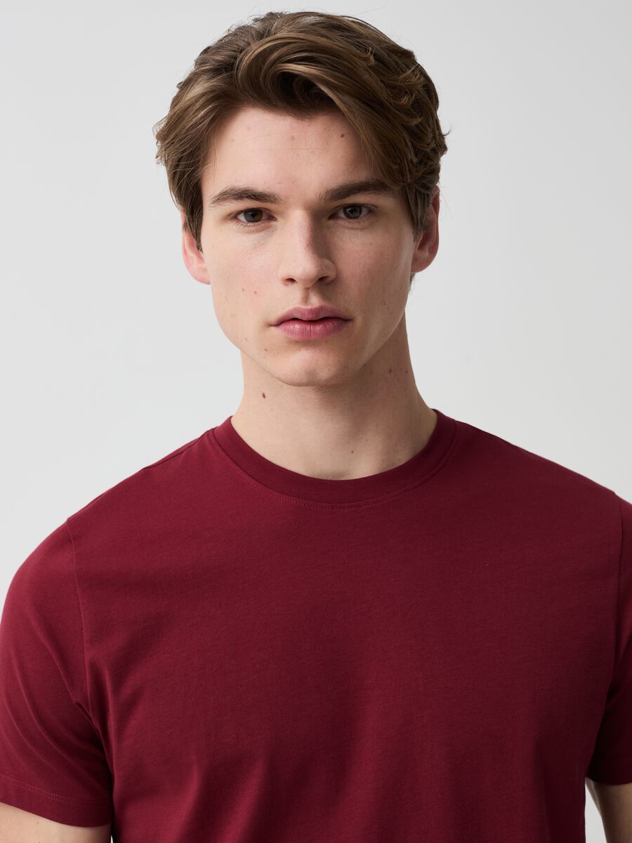Organic cotton T-shirt with round neck_0