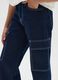 Girls' pure cotton blue regular fit jeans_2
