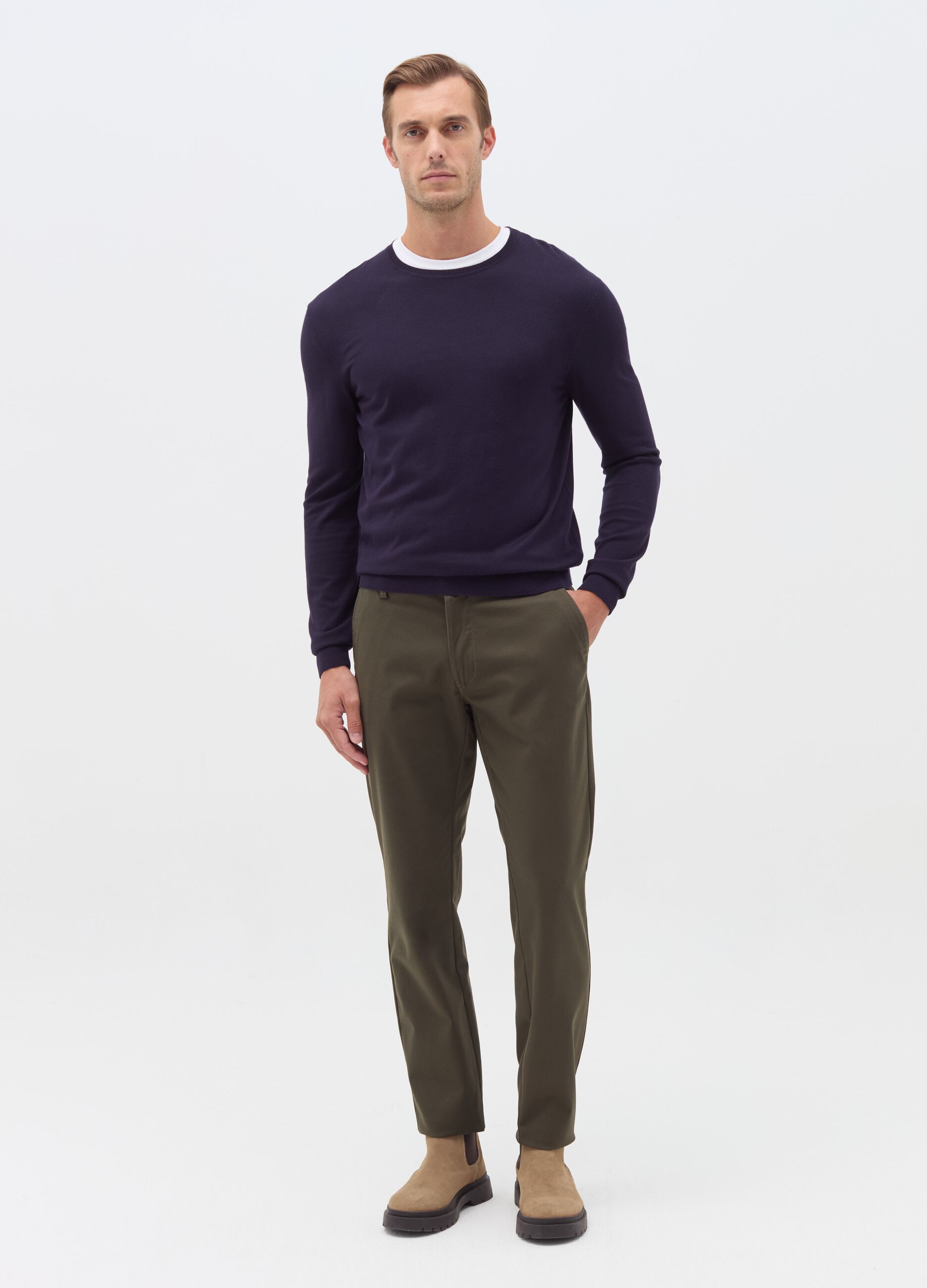 Regular-fit chino trousers