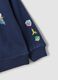 Felpa blu navy in misto cotone con girocollo Mario Kart_2