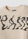 Beige oversized cotton-blend ribbed crew-neck top for boys_5