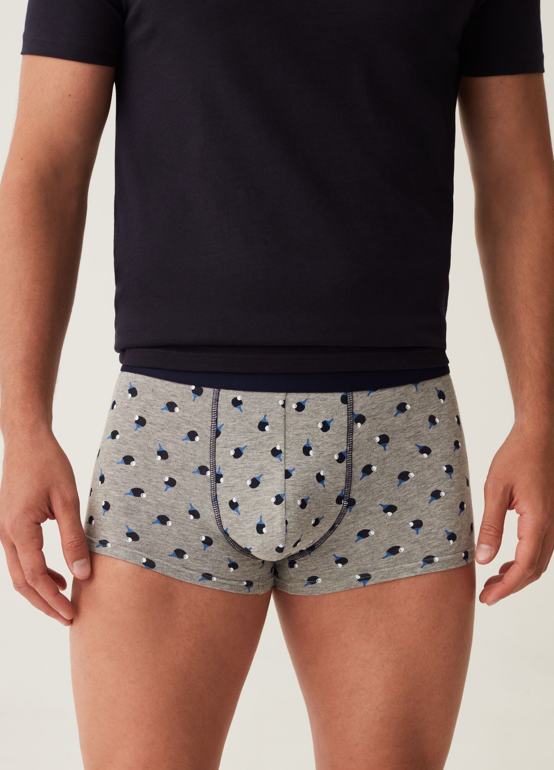 Tripack boxer in cotone stretch fantasia_1